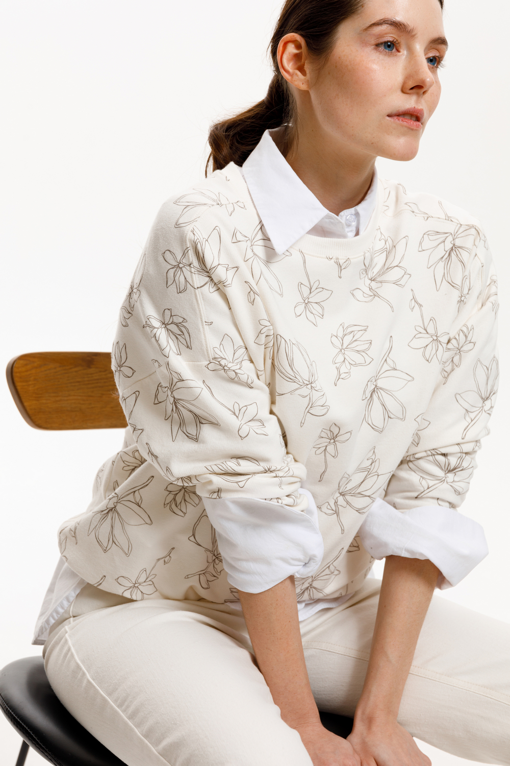 картинка Свитшот из мягкого футера с эластаном от магазина Одежда+