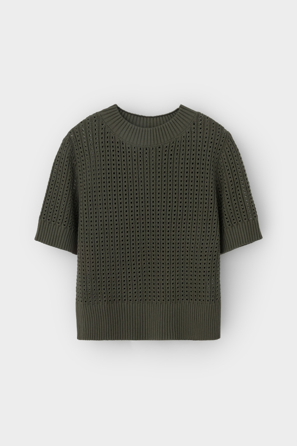 картинка Джемпер с коротким рукавом из итальянского хлопка от магазина Одежда+