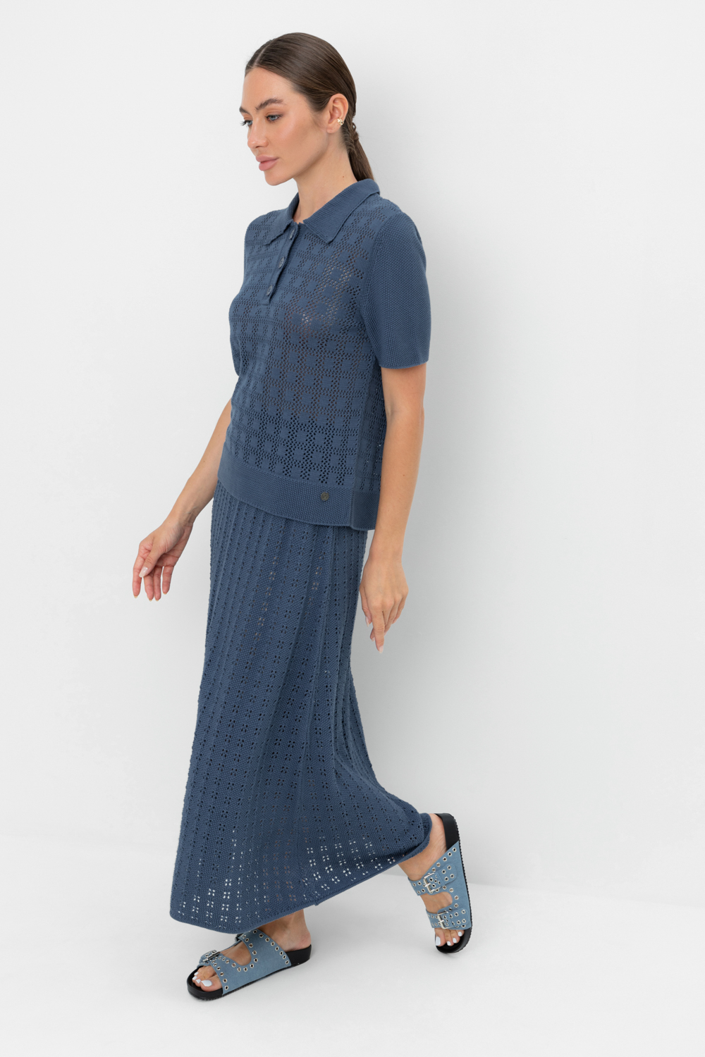 картинка Вязаная ажурная юбка от магазина Одежда+