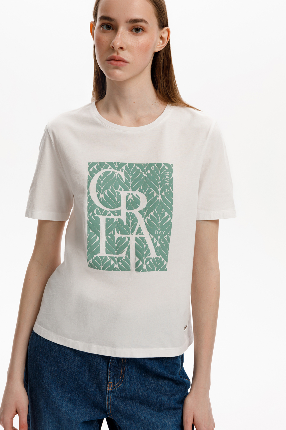 картинка Футболка из 100% хлопка с принтом от магазина Одежда+