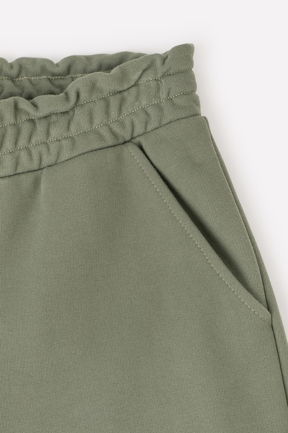 картинка Брюки прямого кроя из петельчатого футера от магазина Одежда+