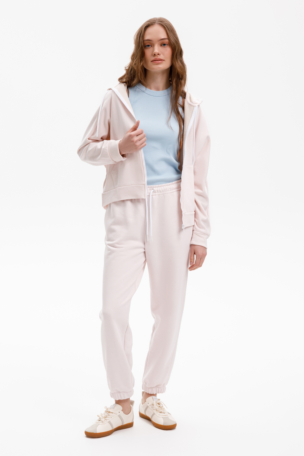 картинка Брюки из мягкого двухцветного футера от магазина Одежда+