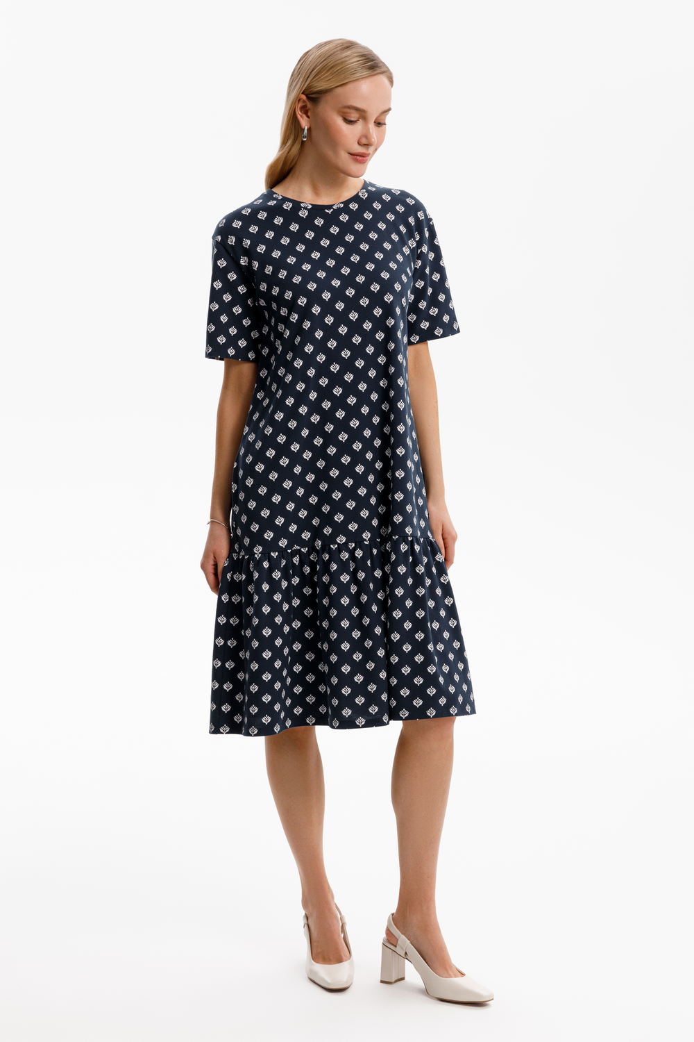 картинка Текстурное платье из пике от магазина Одежда+