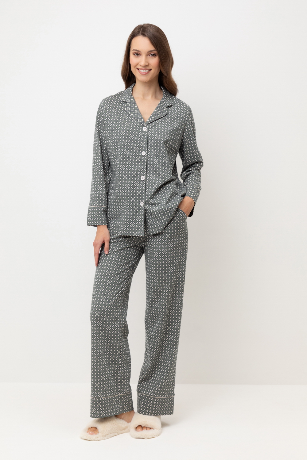 картинка Комплект рубашка и брюки из 100% хлопка от магазина Одежда+