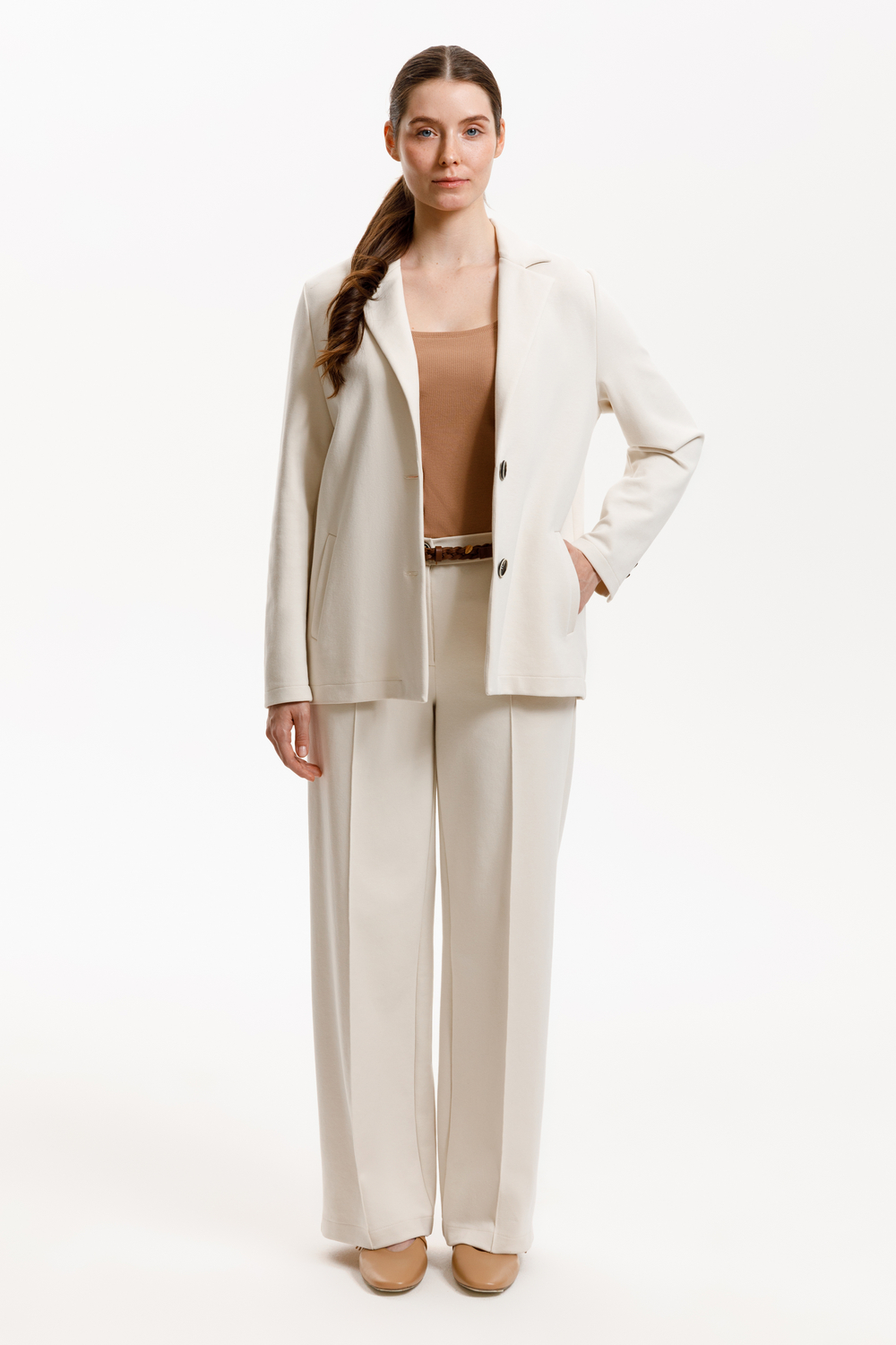 картинка Жакет однобортный из премиального трикотажа DOUBLE FACE от магазина Одежда+