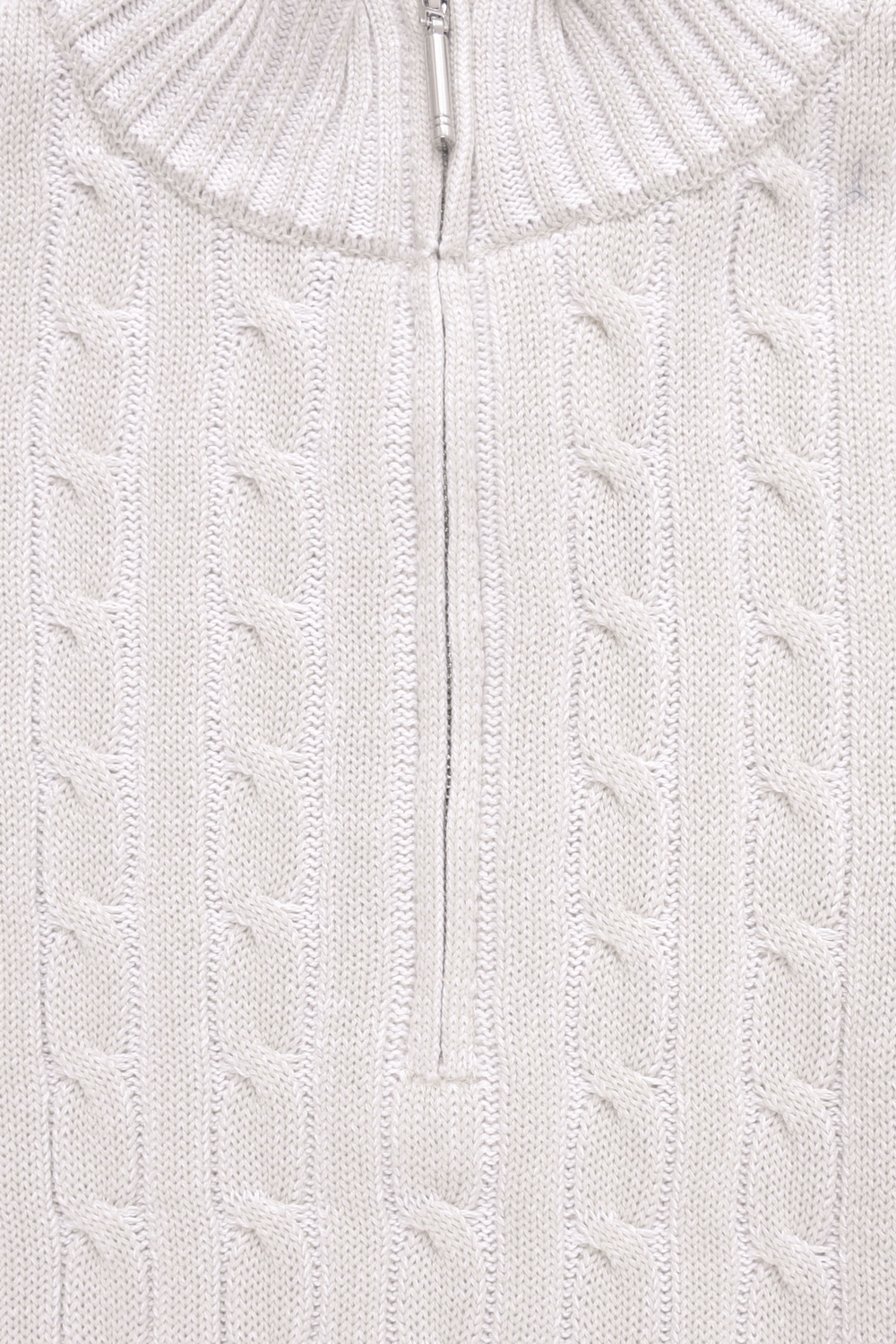 картинка Вязаный джемпер с воротником на молнии от магазина Одежда+