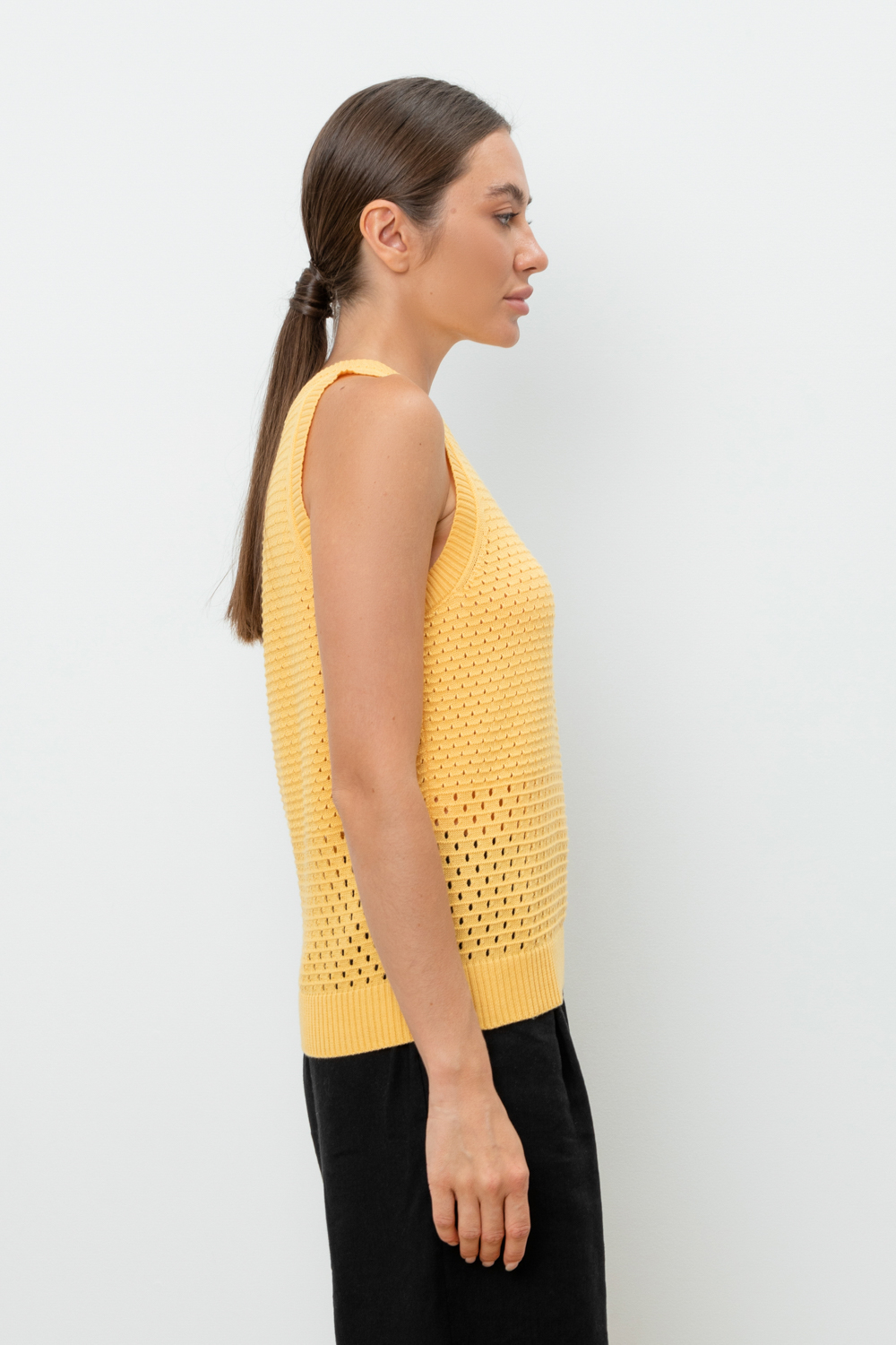 картинка Вязаная ажурная майка от магазина Одежда+