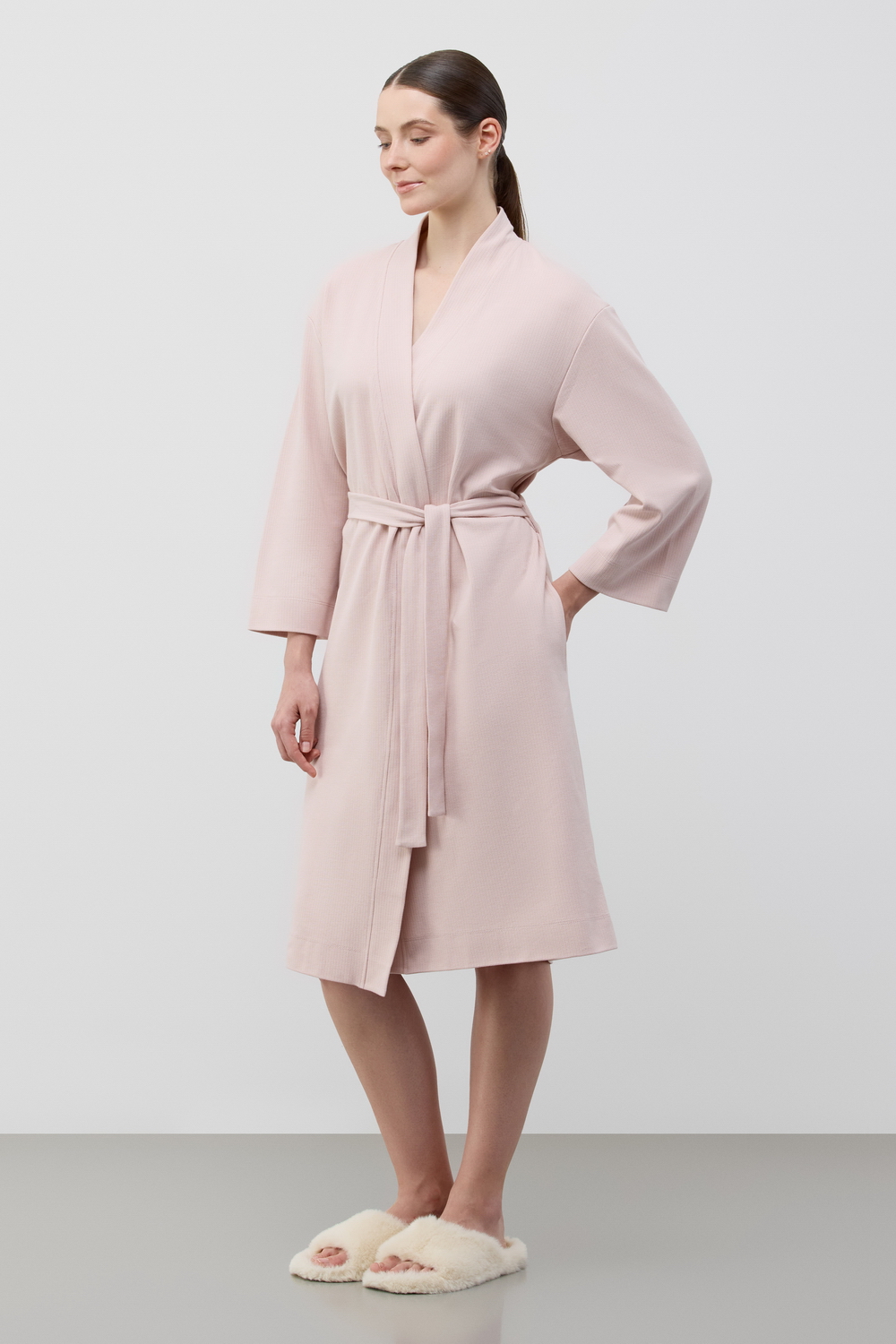 картинка Халат из 100% вафельного хлопка от магазина Одежда+