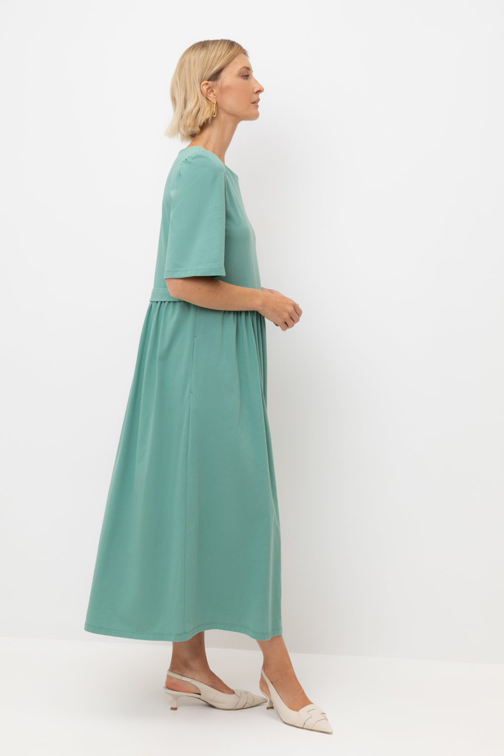 картинка Трикотажное платье из хлопка от магазина Одежда+