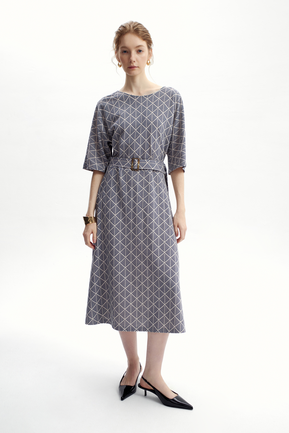 картинка Платье со съемным поясом от магазина Одежда+