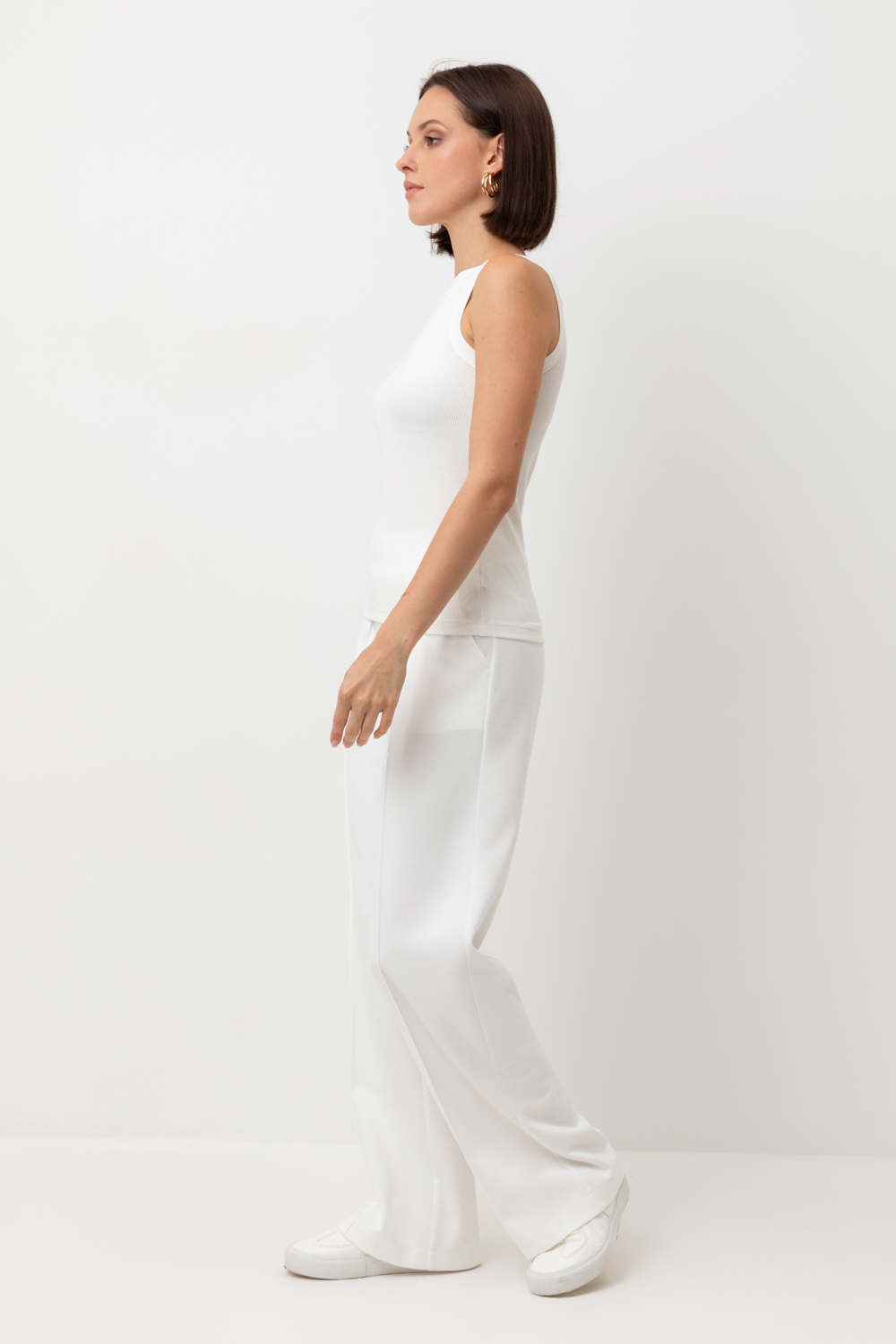 картинка Трикотажные брюки прямого кроя от магазина Одежда+