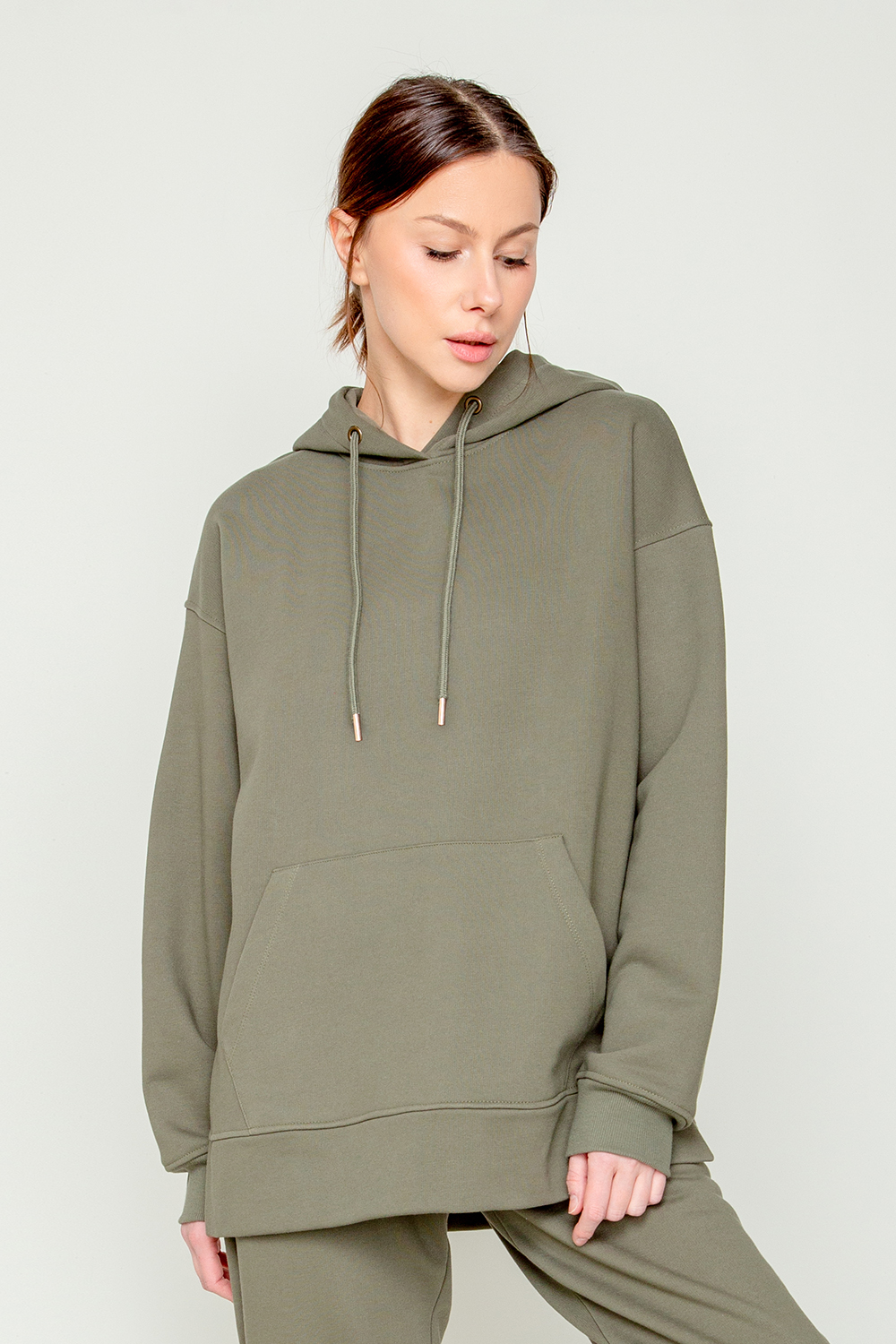 картинка Толстовка с капюшоном из петельчатого футера от магазина Одежда+