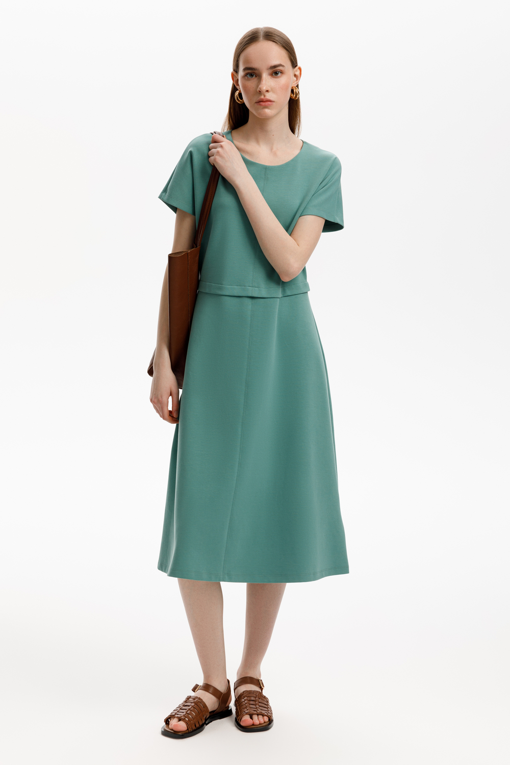 картинка Платье с фактурным швом от магазина Одежда+