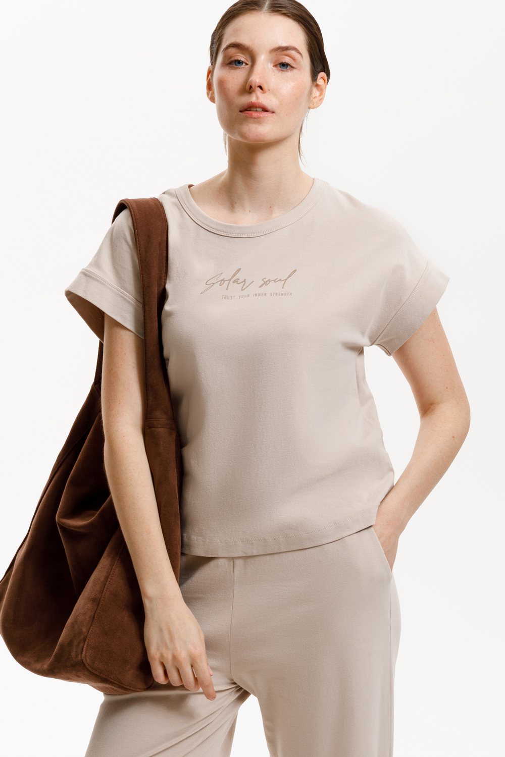 картинка Трикотажные брюки свободного кроя от магазина Одежда+