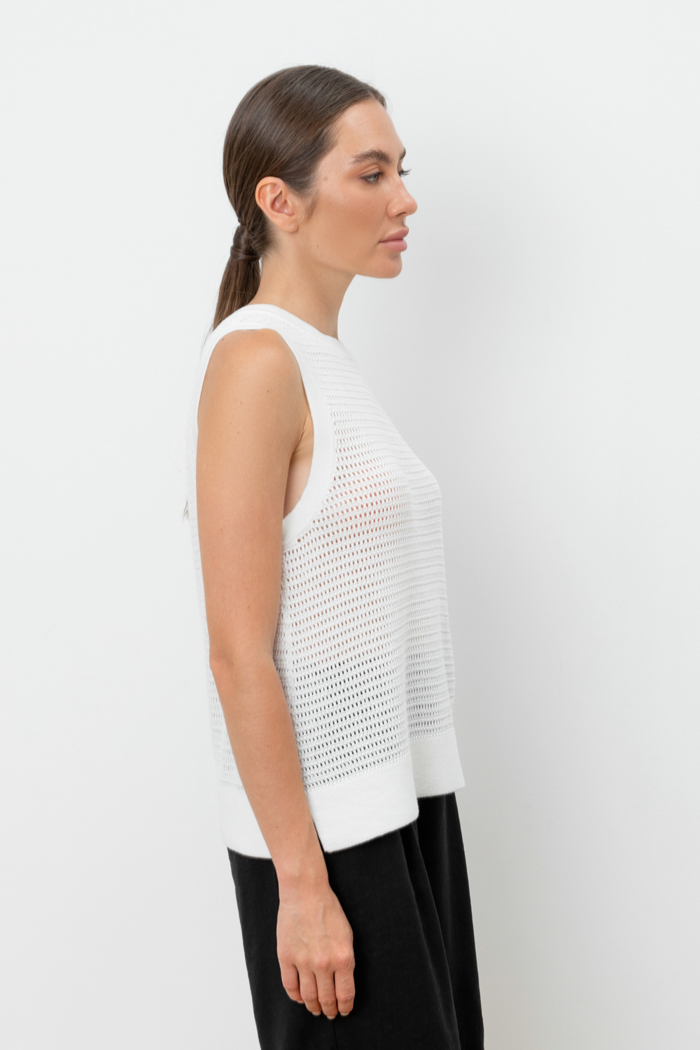 картинка Вязаная ажурная майка от магазина Одежда+