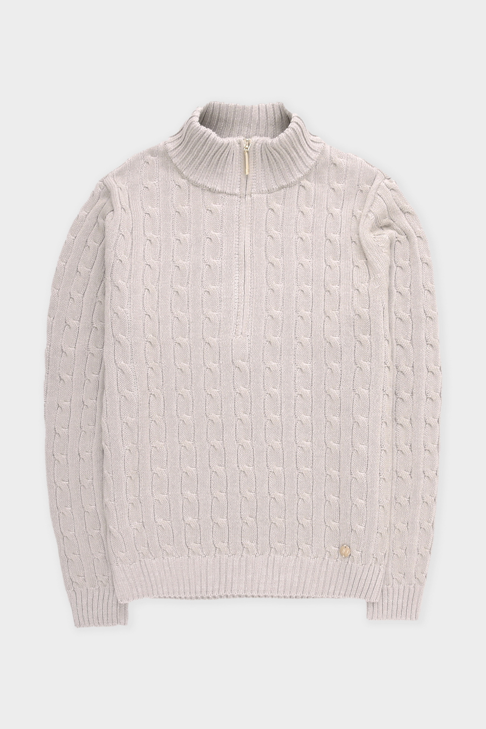 картинка Вязаный джемпер с воротником на молнии от магазина Одежда+