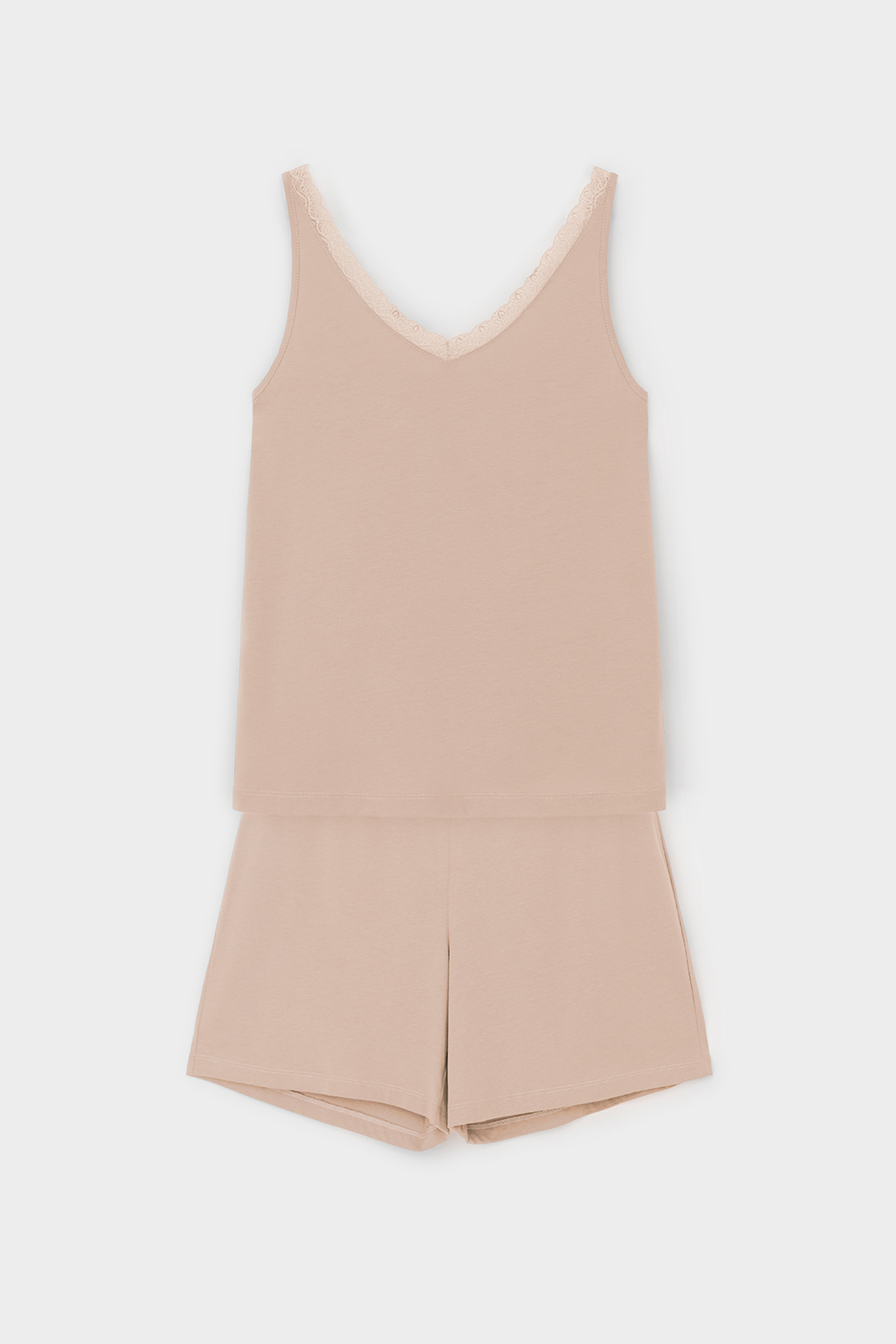 картинка Комплект топ и шорты из хлопка с модалом от магазина Одежда+