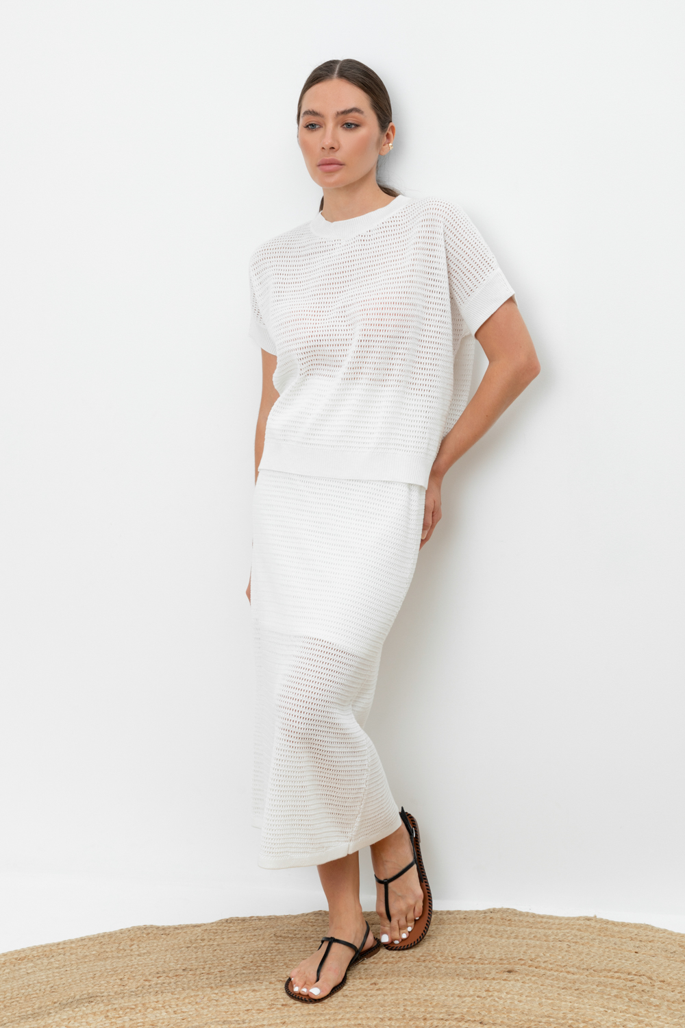 картинка Вязаная ажурная юбка от магазина Одежда+