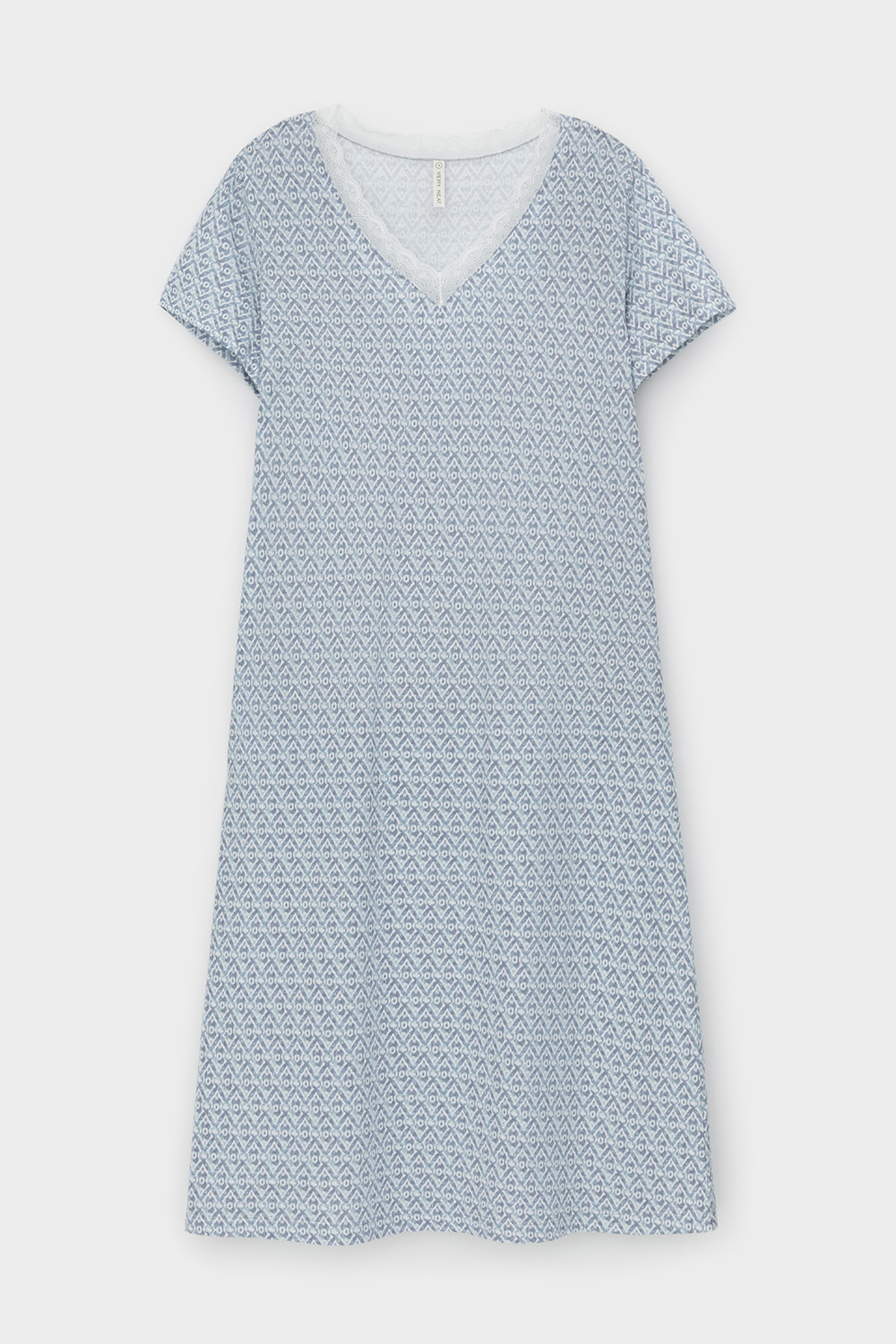 картинка Сорочка с кружевом из 100% хлопка от магазина Одежда+