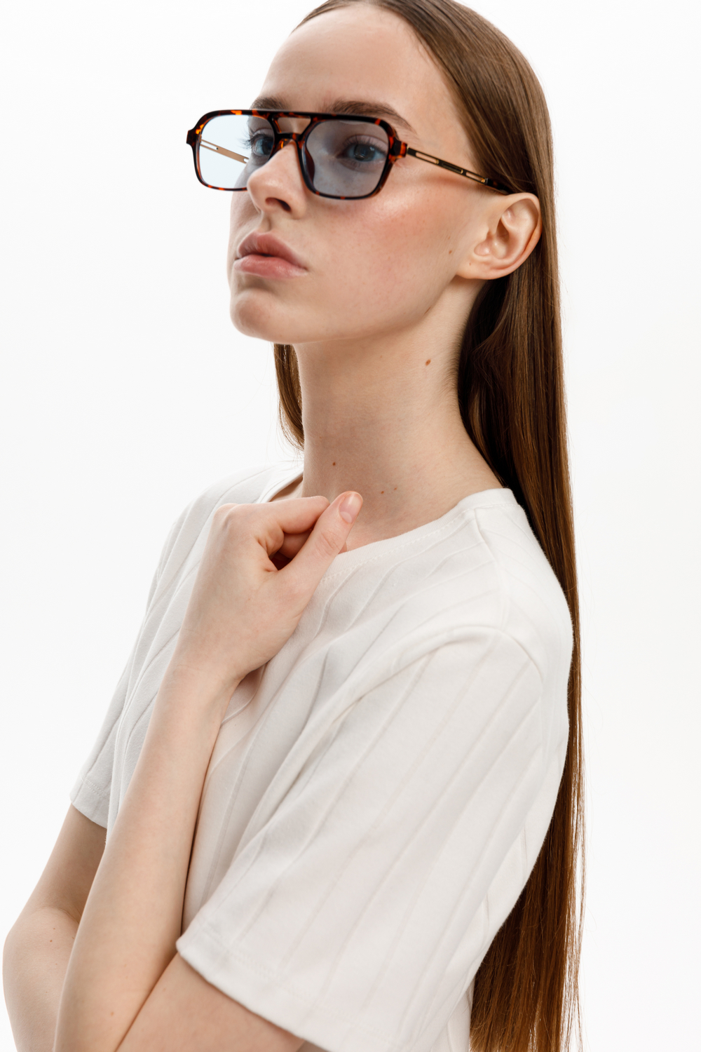 картинка Фактурная футболка из гребенного хлопка от магазина Одежда+