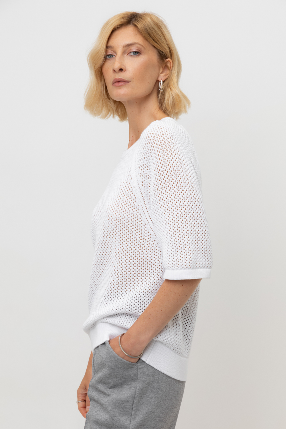 картинка Джемпер свободного кроя из итальянского хлопка от магазина Одежда+