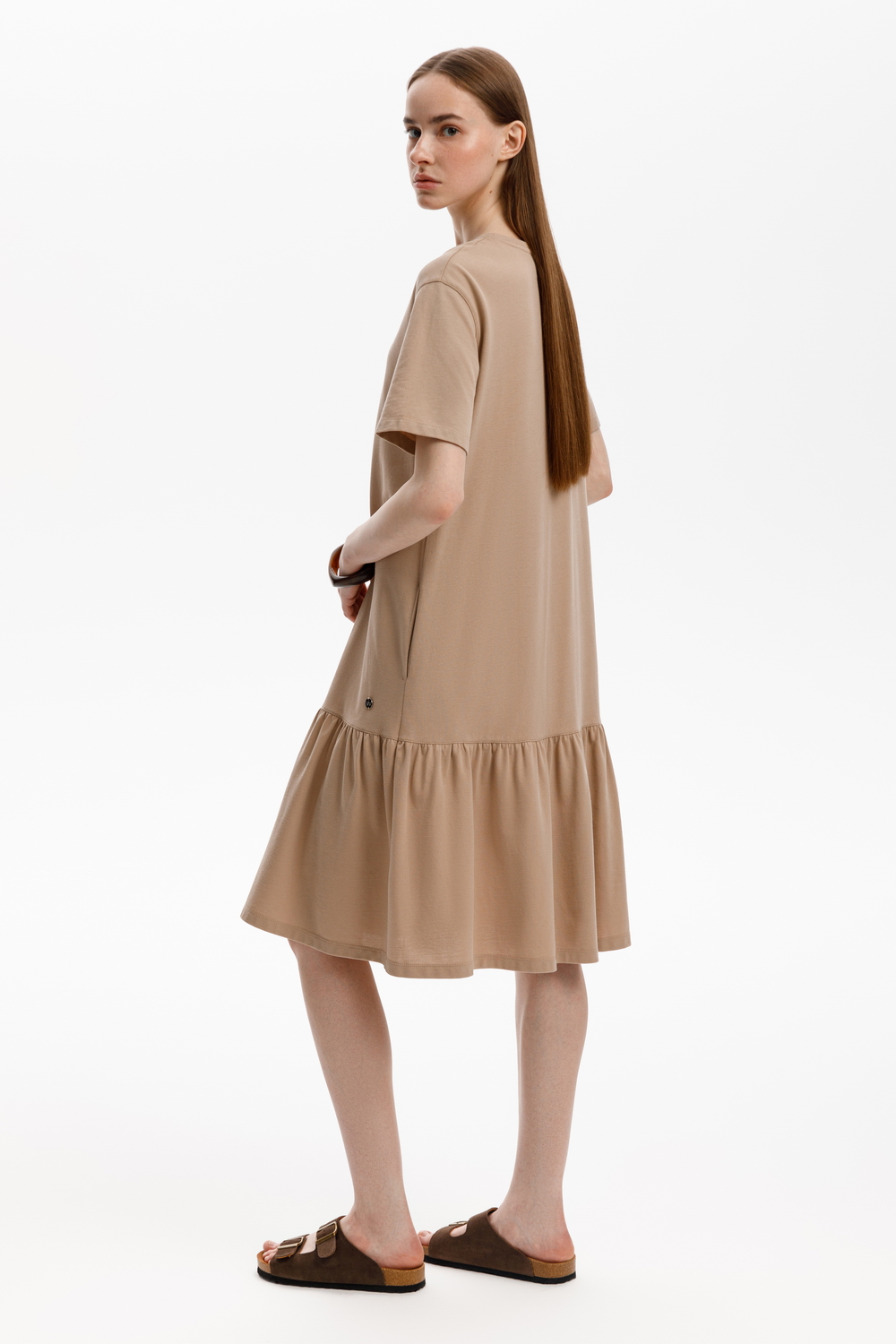 картинка Текстурное платье из пике от магазина Одежда+