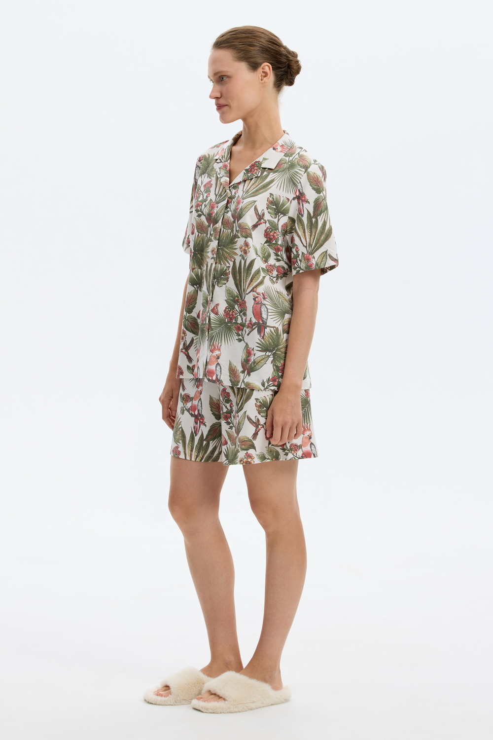 картинка Комплект рубашка и шорты из 100% хлопка от магазина Одежда+