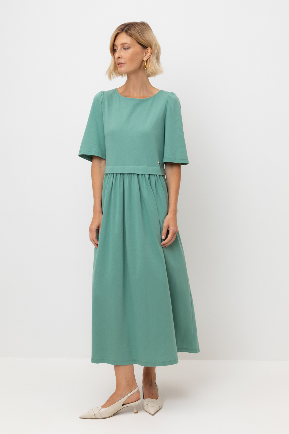 картинка Трикотажное платье из хлопка от магазина Одежда+