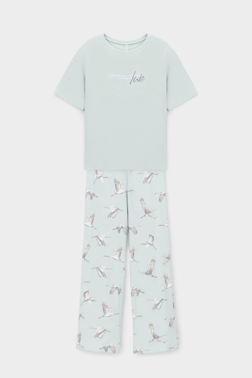 картинка Комплект с футболкой и брюками из 100% хлопка от магазина Одежда+