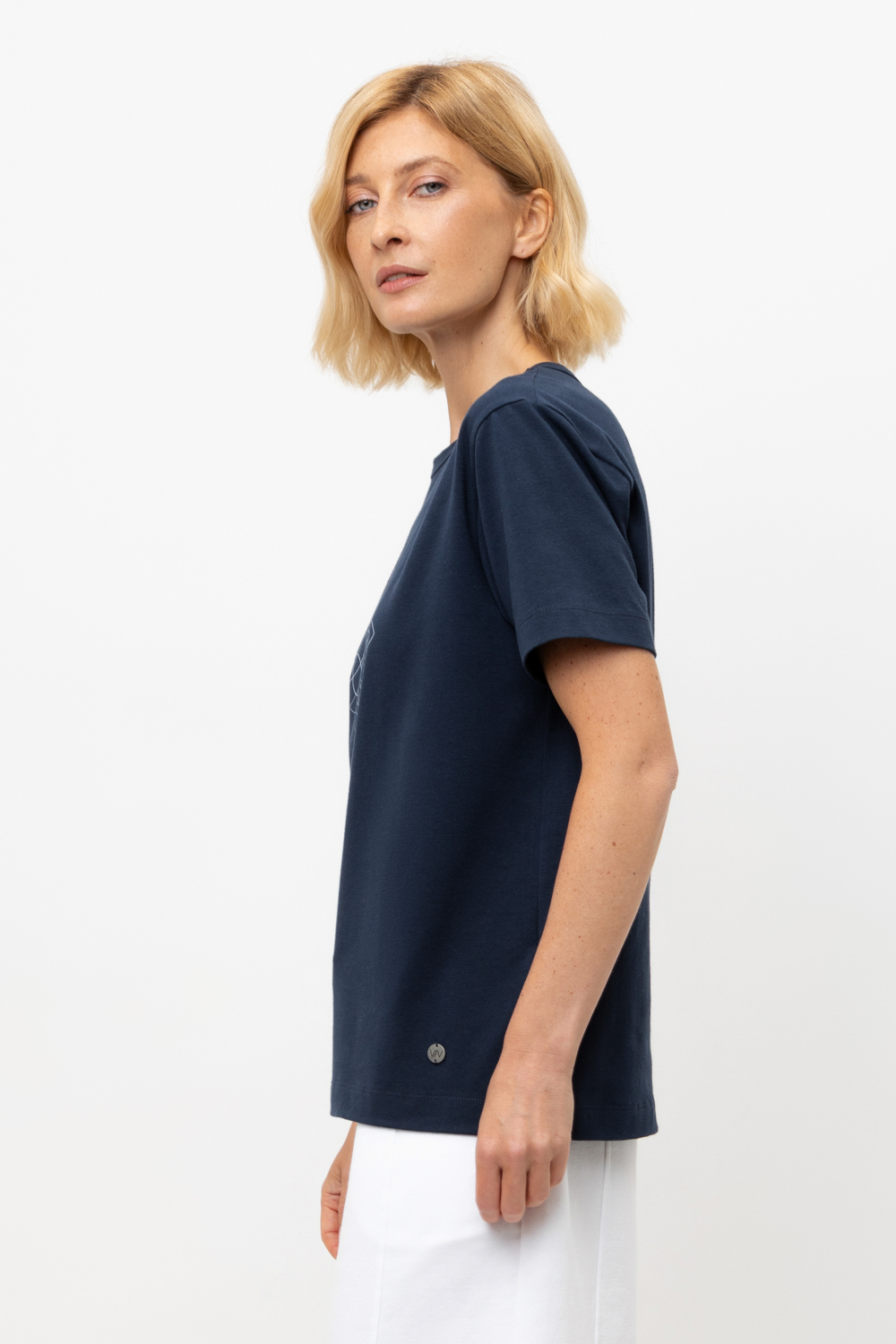 картинка Футболка из хлопка с эластаном от магазина Одежда+