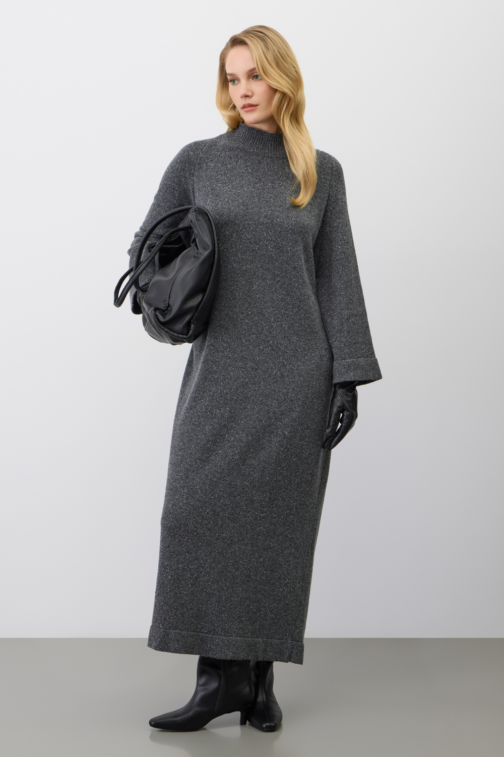 картинка Платье с мериносом и шелком от магазина Одежда+