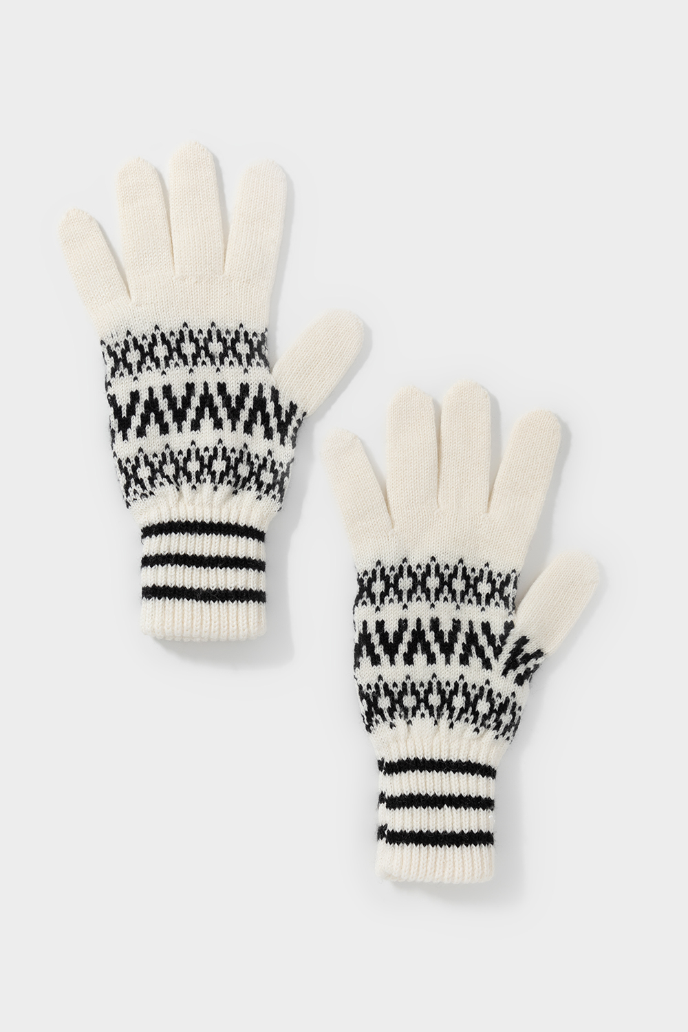 картинка Перчатки вязаные из полушерсти от магазина Одежда+