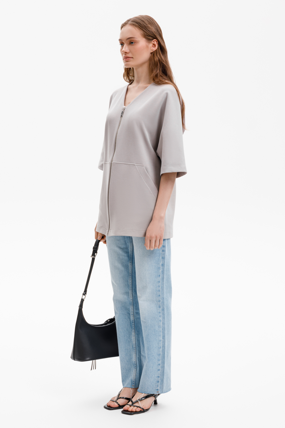 картинка Удлиненный жакет из премиального трикотажа от магазина Одежда+