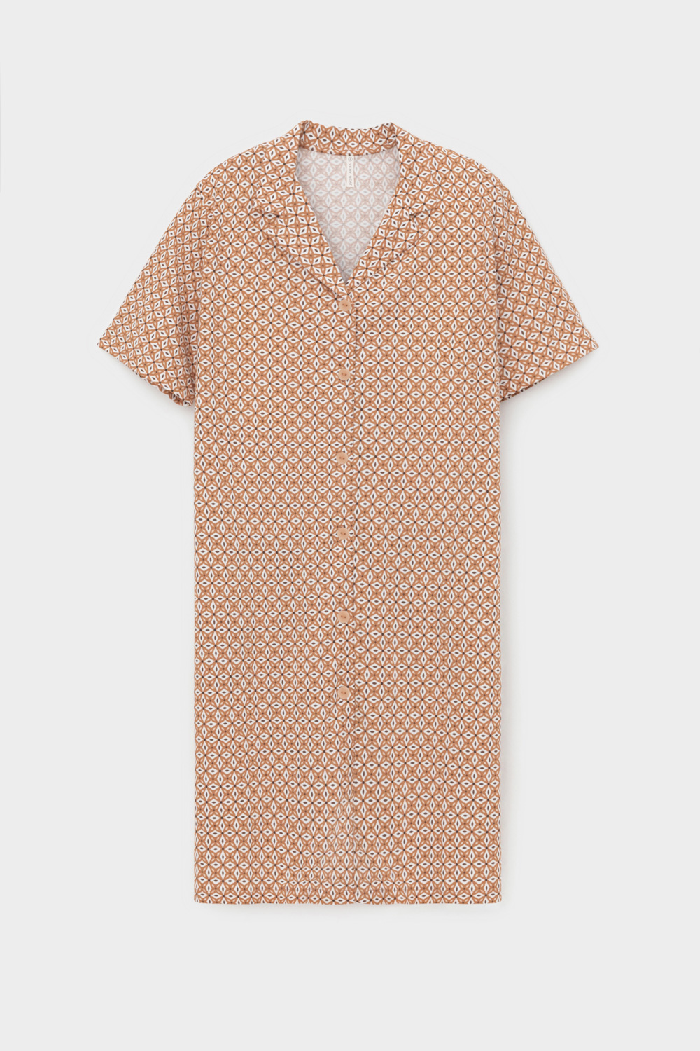 картинка Рубашка-халат из 100% хлопка от магазина Одежда+