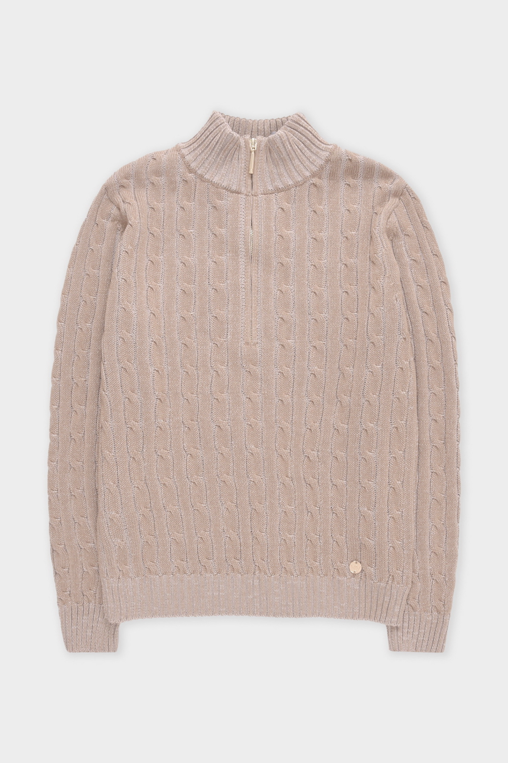 картинка Вязаный джемпер с воротником на молнии от магазина Одежда+