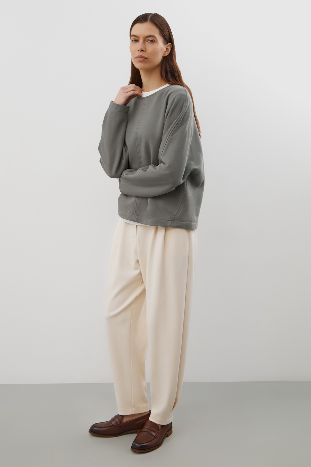 картинка Джемпер из футера от магазина Одежда+