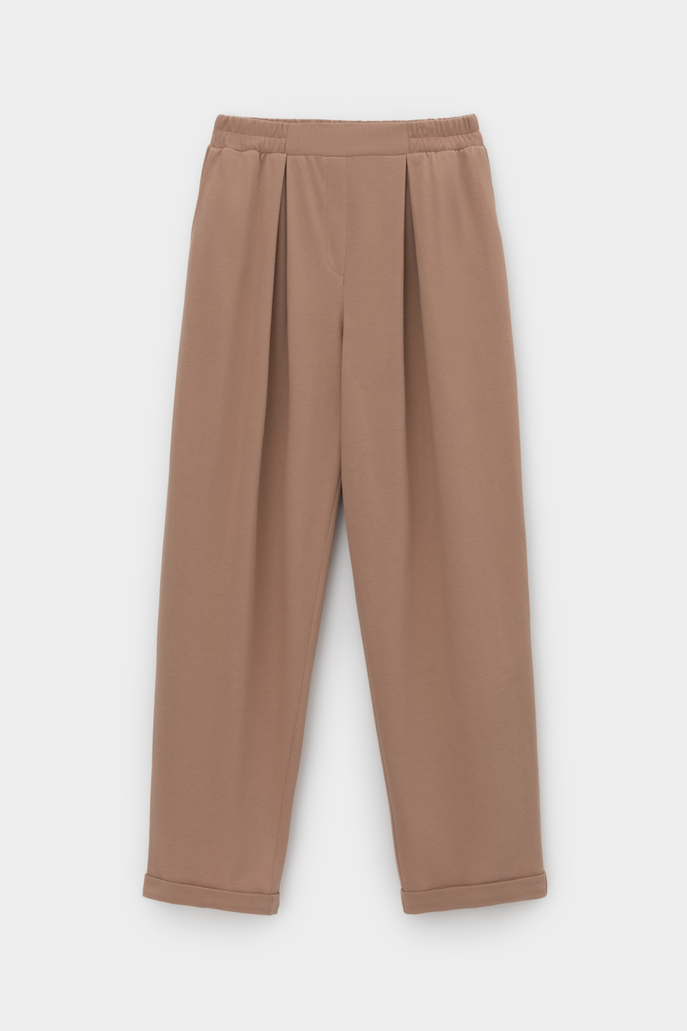 картинка Брюки с защипами из пике от магазина Одежда+