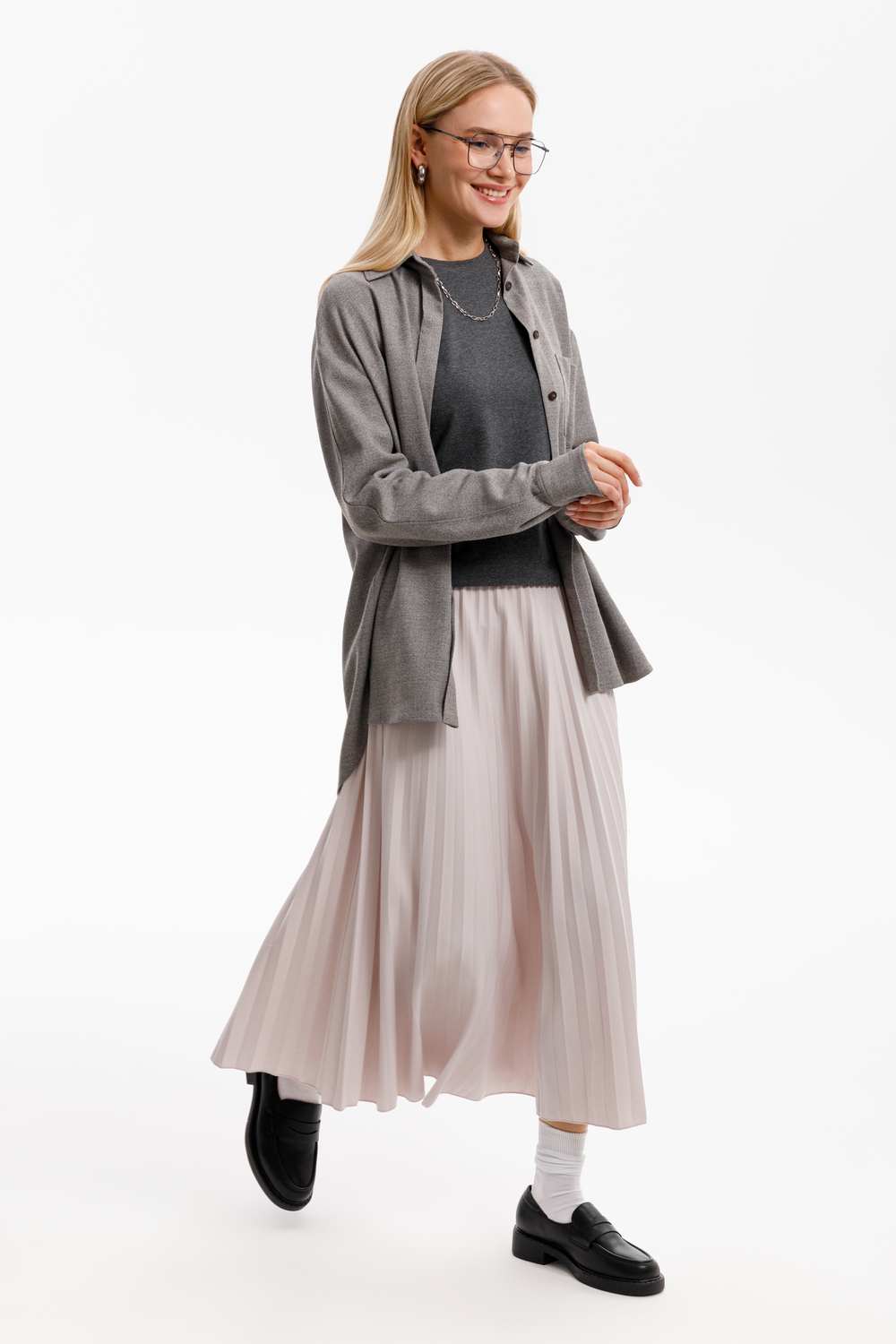 картинка Трикотажная юбка гофре от магазина Одежда+