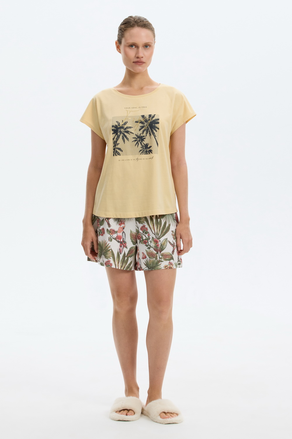 картинка Комплект футболка и шорты из 100% хлопка от магазина Одежда+