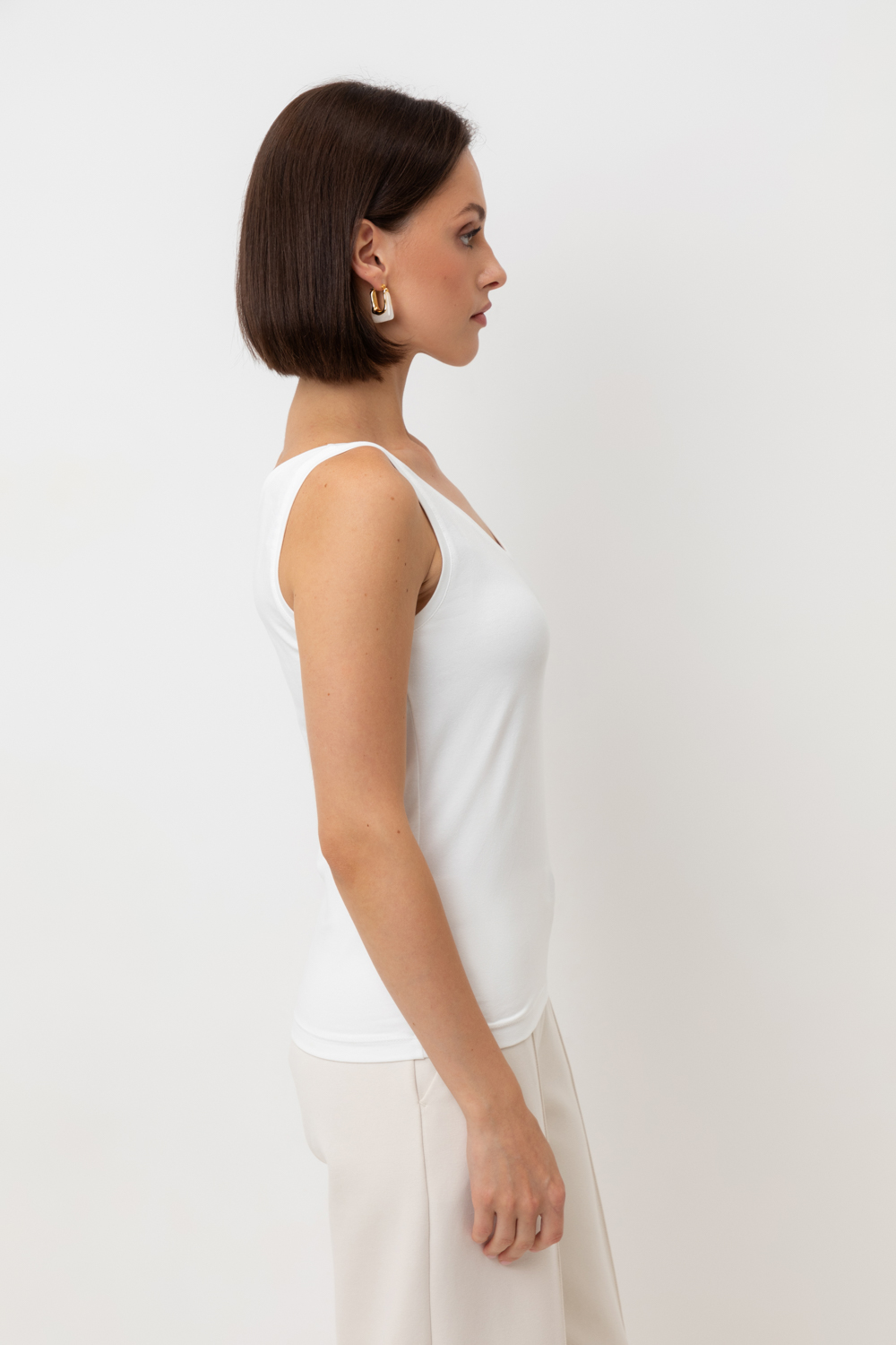 картинка Топ из мягкого хлопка от магазина Одежда+