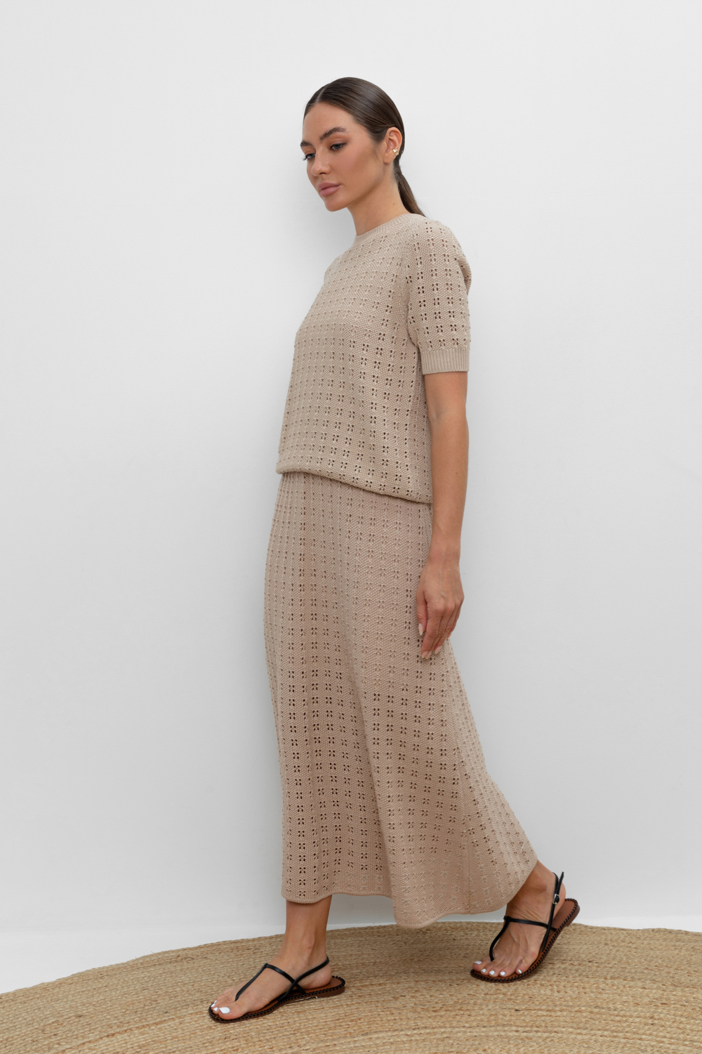 картинка Вязаная ажурная юбка от магазина Одежда+