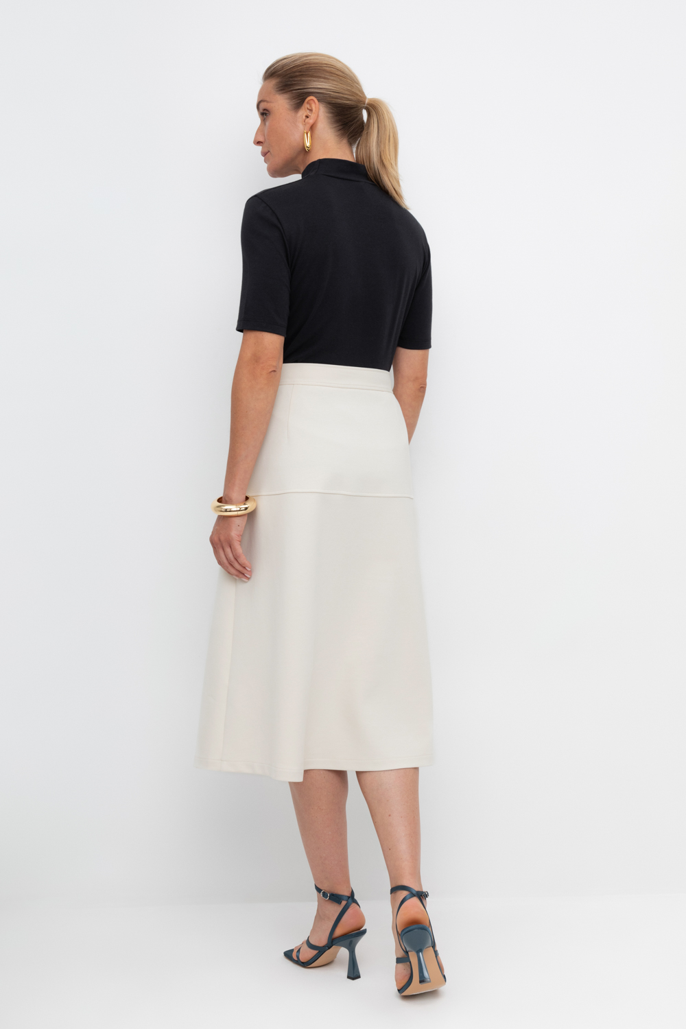 картинка Юбка миди из премиального трикотажа от магазина Одежда+