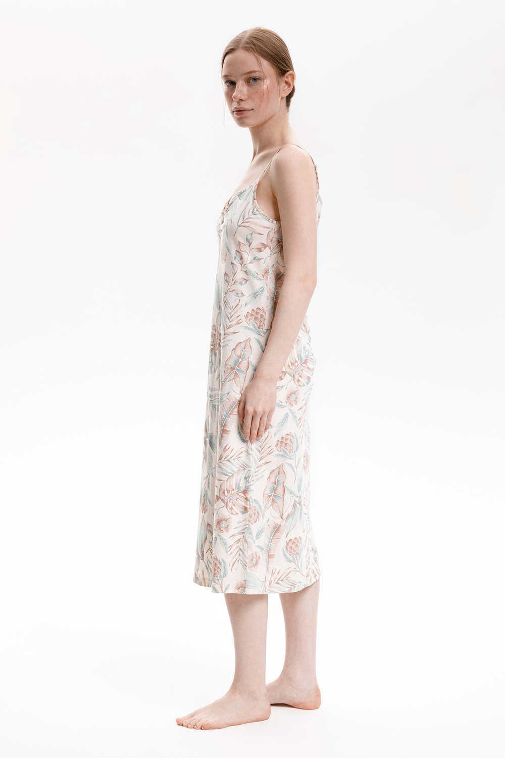 картинка Сорочка со сборкой из 100% хлопка от магазина Одежда+