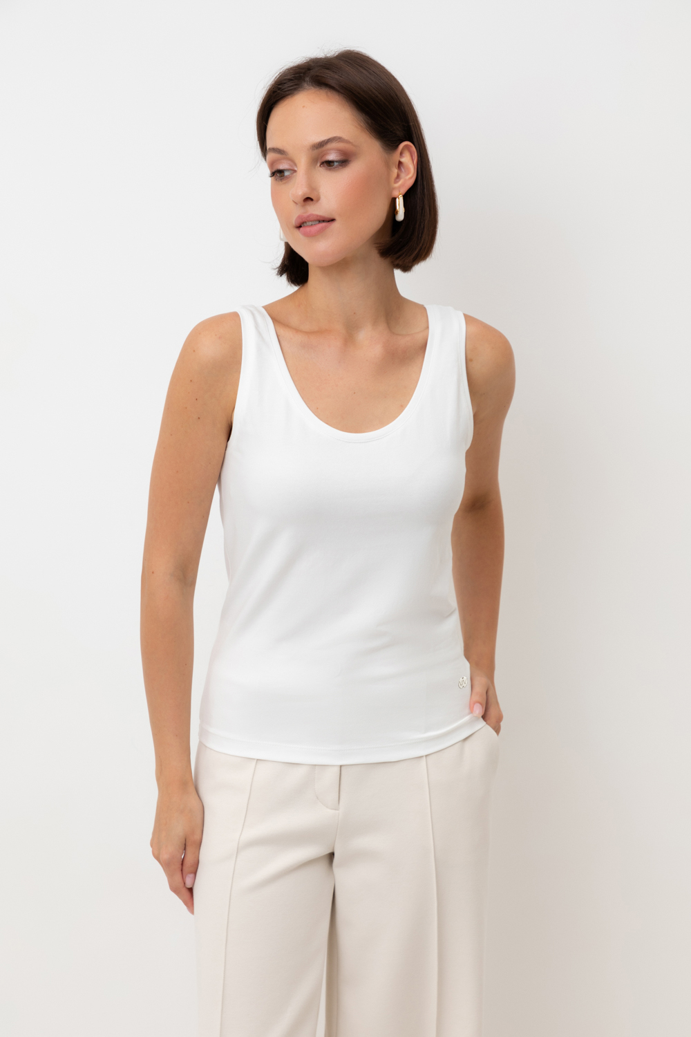 картинка Топ из мягкого хлопка от магазина Одежда+