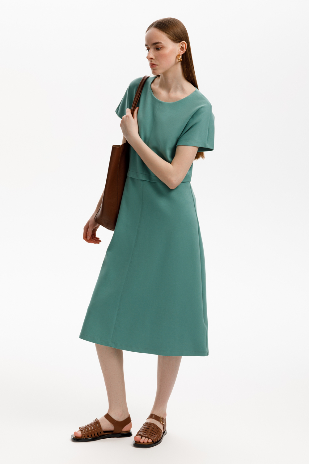 картинка Платье с фактурным швом от магазина Одежда+