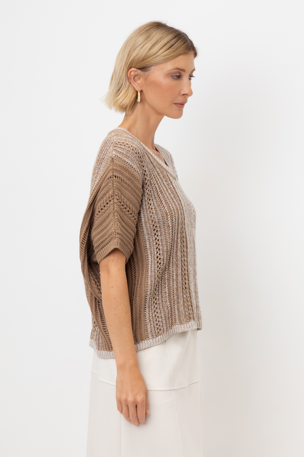 картинка Ажурный джемпер с градиентным переплетением от магазина Одежда+