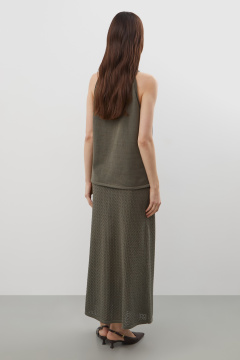 картинка Вязаный топ из хлопковой пряжи от магазина Одежда+