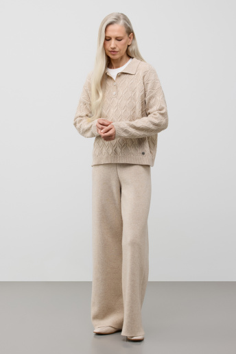 картинка Брюки из шерсти мериноса с кашемиром от магазина Одежда+