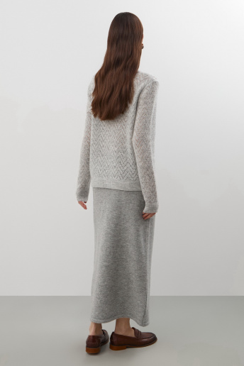 картинка Юбка из мохера и мериноса от магазина Одежда+