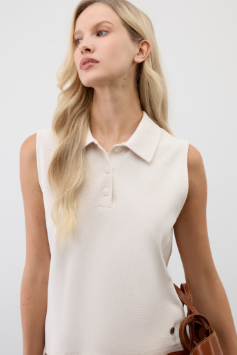 картинка Топ из вафельного хлопка от магазина Одежда+